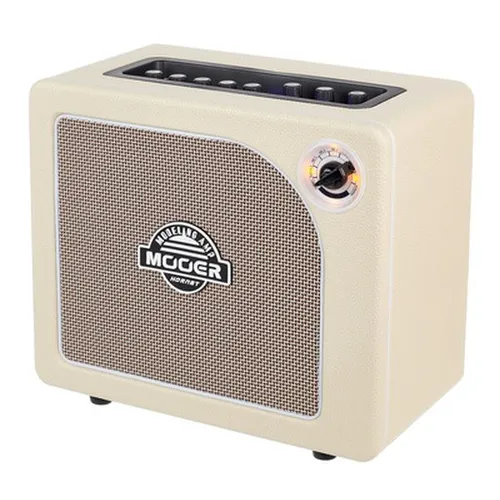 Mooer Hornet Modeling/Bluetooth Combo WH - Verstärker mit 15 Watt RMS, Bluetooth für kabellosen Musikgenuss, 9 digitale Verstärkermodelle und Effekte, ideal für E-Gitarre, Akustik und Bass.