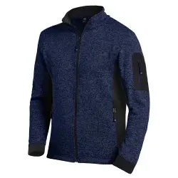 Wetter- und Kälteschutz-Fleecejacke CHRISTOPH, marineblau/schwarz, Größe L