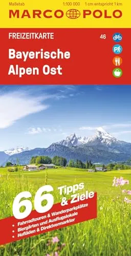 MARCO POLO Freizeitkarte 46 Bayerische Alpen Ost 1:100.000