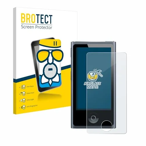 BROTECT Entspiegelungs Schutzglas für Apple iPod nano 2012 (7. Gen.) Schutzfolie Panzer Folie Glas Matt [Extrem Kratzfest 9H, Anti-Reflex]