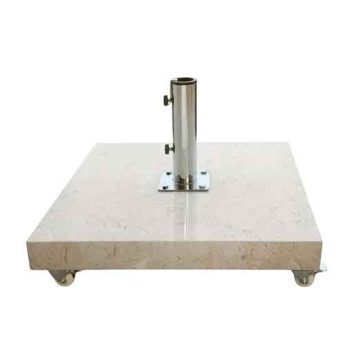 anndora® Sonnenschirmständer Mamor 70 kg eckig mit Rollen von anndora