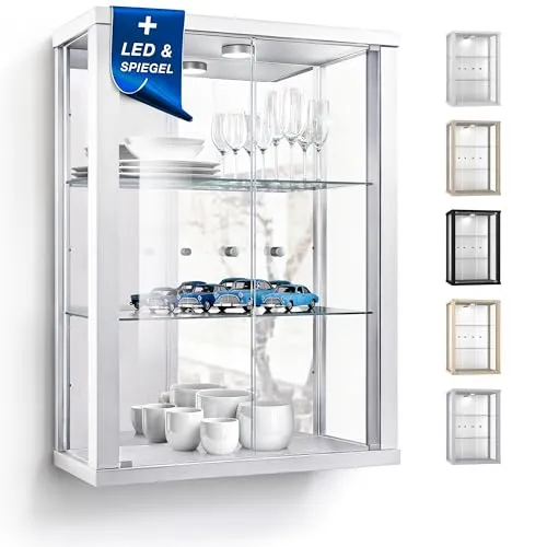 K-Möbel Wandvitrine 80x60x25cm