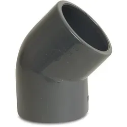 Mega Winkel 45° Pvc-u 12 Mm Klebemuffe 16 Bar, Grau