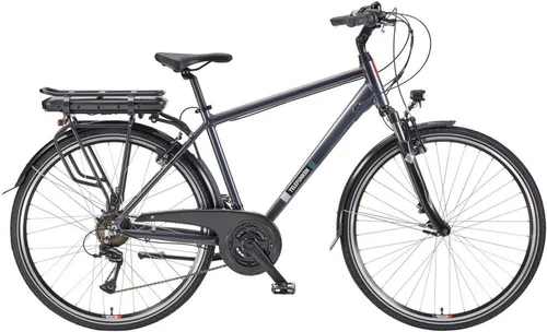 Telefunken Trekking E-Bike 28 Zoll | 250W Heckmotor mit 100 km Reichweite - E-Bike Trekking mit 21-Gang Kettenschaltung und 536,5Wh Akku für lange Touren - ideal für Stadt und Freizeit, komfortable Sitzposition und StVZO-konform.