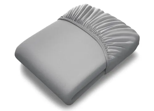 bett1 BODYGUARD Spannbettlaken extra hoch 180-200x220 cm in silber von Bodyguard