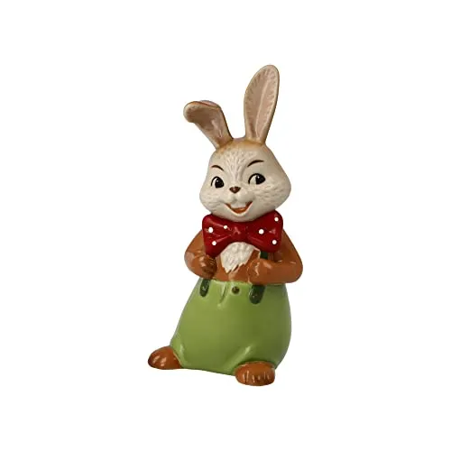 Goebel Hase Frecher Bengel aus Porzellan, 12 cm - Statuen: Charmante Porzellanfigur, die mit ihrem frechen Charme für eine fröhliche Osteratmosphäre sorgt – das perfekte Geschenk für jeden Anlass!