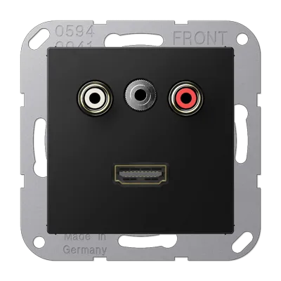 Jung Steckdosen Schwarz von Jung