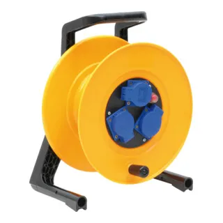 Schill Kabeltrommel IT 266.MD3 3fach SCHUKO ohne Kabel - Robuste Kabeltrommel mit 3 SCHUKO-Steckdosen, ideal für den Einsatz im Innen- und Außenbereich, mit IP44 Schutzart und thermischem Schutz für zusätzliche Sicherheit.