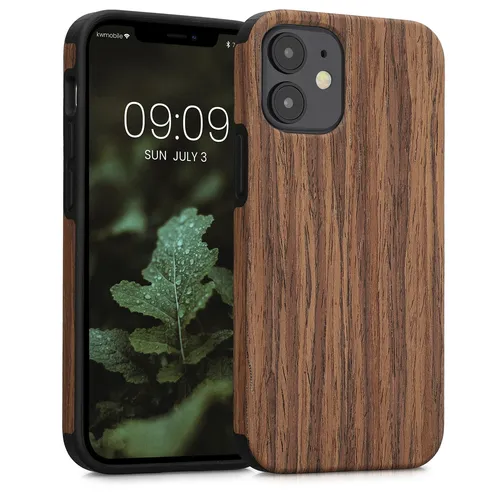 Hülle für Apple iPhone 12 mini Handyhülle Handy Case Holz Cover Smartphone