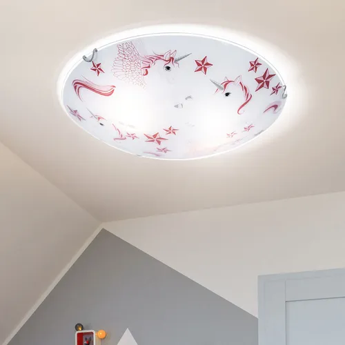 Einhorn Deckenlampe für Kinderzimmer in pink von ETC Shop
