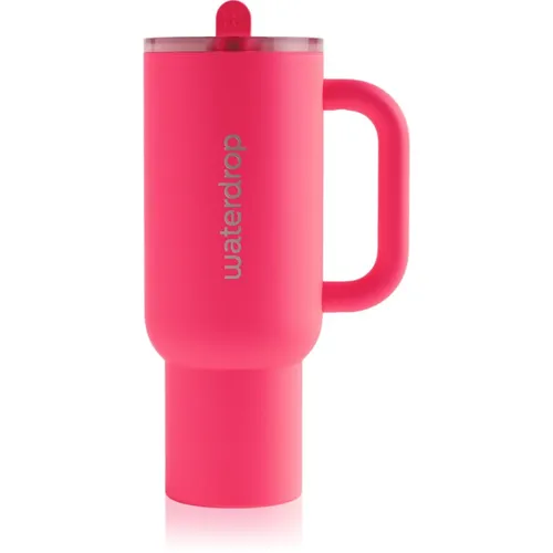 Waterdrop Explorer Tumbler Edelstahlbecher mit Trinkhalm (limitierte edition) Neon Pink 1100 ml