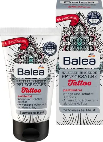 Balea Tattoopflege Hautberuhigende Pflegesalbe, 50 ml von Balea