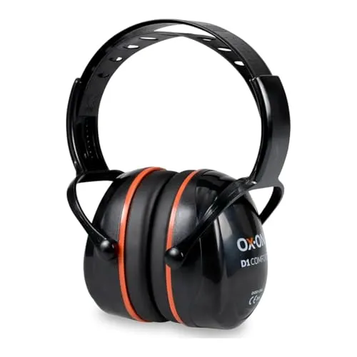 OX-ON EARMUFFS D1 COMFORT, Dielektrischer Gehörschutz mit 31 dB SNR, Leichtgewicht (212g), Höhenverstellung per Klick, Für Elektrische und Feuchte Umgebungen, Komfortabel & ventiliert