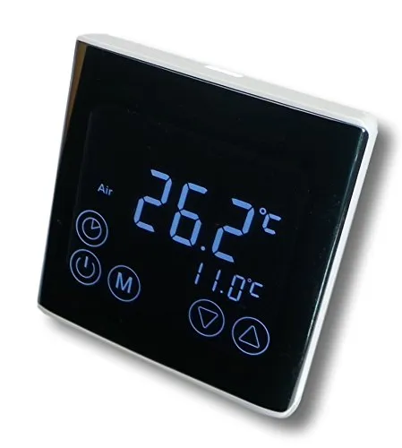 SM-PC® Raumthermostat mit LED Touchscreen - Thermostat für Fußbodenheizung und Elektroheizung, programmierbar mit individuellem Wochenprogramm und Touch-Bedienung für optimalen Komfort.