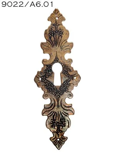 XL Möbelgriff Antik Möbel Beschlag Griff Gründerzeit Ring Möbelschild Messing