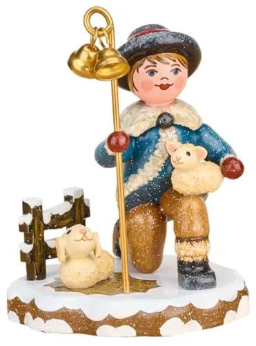 Hubrig Volkskunst Winterkinder Sternsinger Der Gute Hirte - 9 cm - Sammlerfigur von Hubrig Volkskunst, handgefertigt und ideal für die festliche Dekoration oder als besonderes Geschenk.