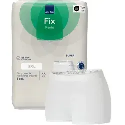 ABENA® Fix Pants Super Fixierhose, weiß 1999911819 , 1 Packung = 3 Stück, Größe XXXL