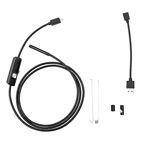 Usb Endoskop Inspektion Kamera Borescope Wasserdicht mit 6 LED Leuchten kompatibel mit Android Win XP/7/8/9/10 1M