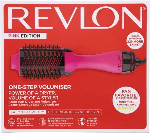 Revlon RVDR5222PE Warmluftbürste - Warmluftbürste mit innovativer Technologie für glänzendes Haar und stylingfreundliche Ergebnisse, perfekt für das tägliche Haarstyling.