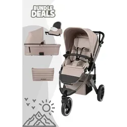 ABC Design Salsa 5 Run Sportkinderwagen inkl. Babywanne, Farbe Kinderwagen:Camel