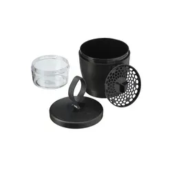 Gefu Aufbewahrungsbehälter  Lunch to Go , schwarz , Kunststoff,Silikon , Maße (cm): H: 20  Ø: 11.5