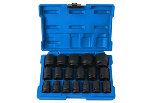 Laser 6648 Stecksockel für Schlagschrauber, 1,3 cm Durchmesser (0,5 Zoll), 18-teiliges Set