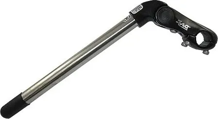 Ergotec Vorbau Kobra Vario SL 300mm/90mm Niro/Alu - Flexibel einstellbar - Sonstige Fahrradteile mit variabler Neigung von -10 bis +50°, ideal für individuellen Fahrkomfort und ergonomische Anpassung.