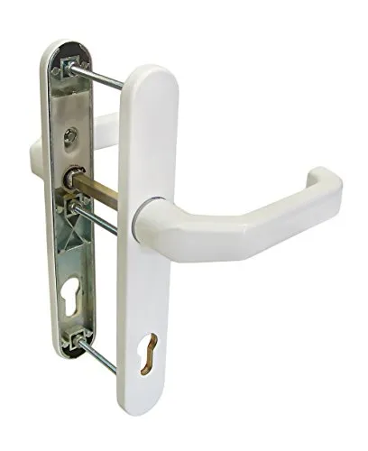 Häusler Onlinehandel GmbH Schmalrahmen Türdrücker SRG 1602 Weiss PZ 92mm Dr/Dr Drückergarnitur