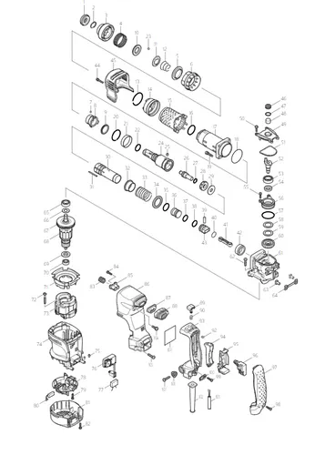 Makita Ersatzteile für Leichter Meißelhammer HK1820 von Makita