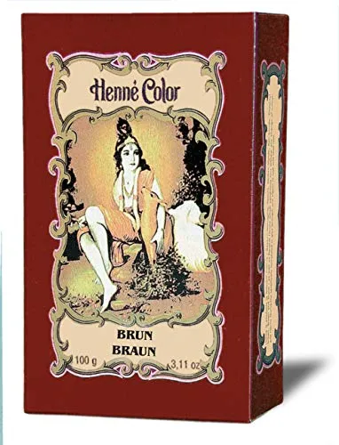 Henna Braun (Brun) Haarfärbe-Pulver, Inhalt 100g