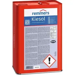 Remmers Kiesol - 5 kg Gebinde - Baumaterial für poröse mineralische Baustoffe, bietet effektive Wasserabweisung und verbessert die Haftung sowie Oberflächenfestigkeit.