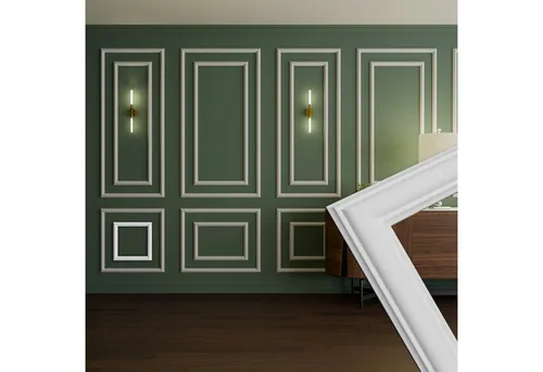 HEXIM Stuckleisten Wandrahmen Set RM18-H 36x36cm von HEXIM