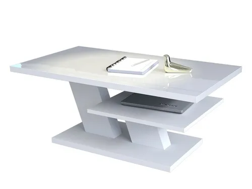 Mazzoni Cliff Couchtisch 110x60cm - Beistelltisch fürs Wohnzimmer mit praktischer Ablagefläche - ideal für kleine Räume, zeitloses Design und robuste Materialien sorgen für Langlebigkeit und Stil.