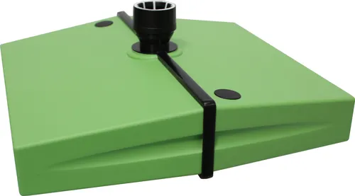 Sonnenschirmständer Schirmständer Ampelschirme Kunststoff bis 25 kg Sand für Balkon Grün