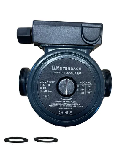 Umwälzpumpe RH 32-80/180 Warmwasserpumpe Zirkulationspump + Dichtungen Heizung