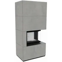 Kratki Kaminbausatz FLOKI BOX 8 kW mit Glas rechts von Kratki