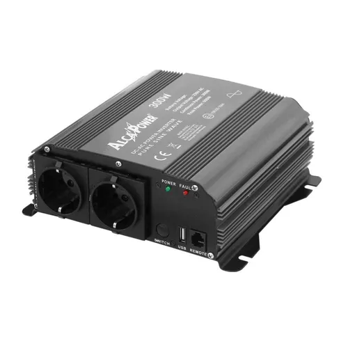 Alcapower Reiner Sinus-Wechselrichter 300W mit USB und Schutz