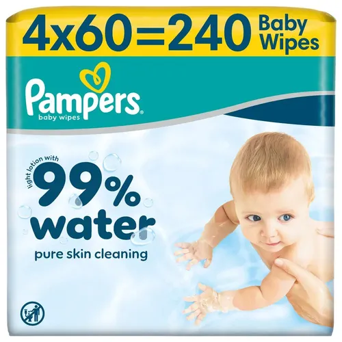 Pampers Feuchte Tücher 99% Water 4x Feuchttücher 240 Stück