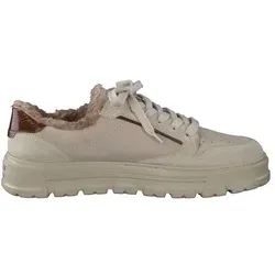 Paul Green Beige Leder-Sneakers - Größe 39 - Stylische Sneakers mit Schnürung, verstärkter Kappe und rutschhemmender Sohle. Ideal für Komfort und einen sicheren Halt im Alltag.
