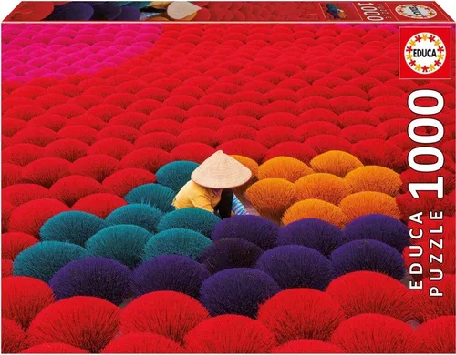 Puzzle – EDUCA – Räucherdorf, Vietnam – 1000 Teile – Landschaft und Natur – Gemischt – Innenbereich