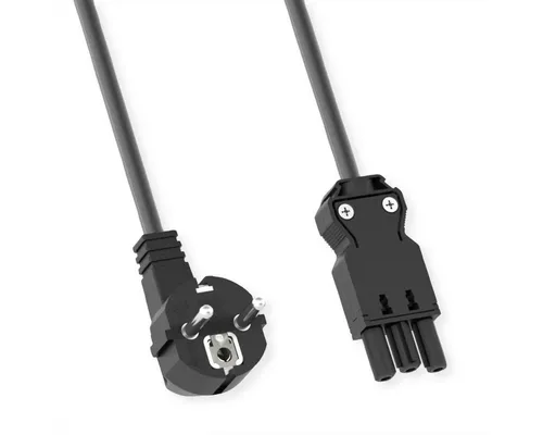 Bachmann 375.044 Gerätezuleitung 2 m - Anschlussleitung Schwarz, flexibel und ideal für verschiedene elektrische Anwendungen