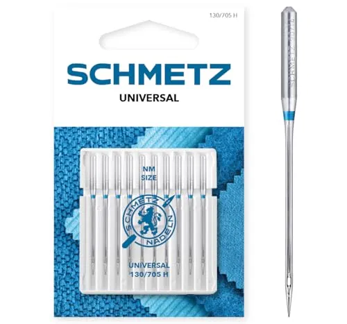 SCHMETZ | 10 Nähmaschinennadeln | Universal | 130/705 H | Nadeldicke 120/19 | auf jeder gängigen Haushaltsnähmaschine einsetzbar