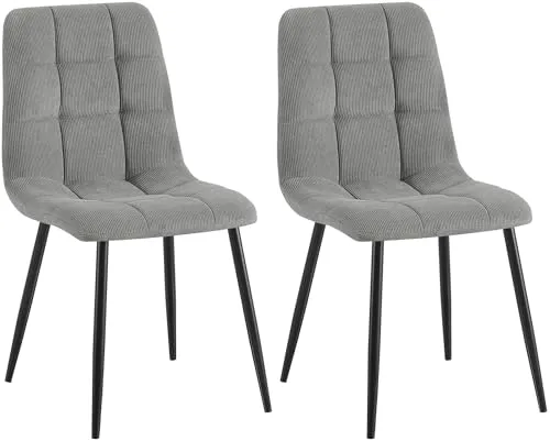 CLP Esszimmerstuhl Tilde 2er Set in grau von CLP