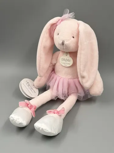 Ballerina Hase 30cm | DOUDOU - Plüschspielzeug für Kinder, weich und kuschelig – ideal zum Spielen und Träumen.