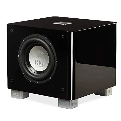 REL Acoustics T/7x Subwoofer - Hochglanz-Schwarz, 8 Zoll Front-Firing Driver - High-End Subwoofer für Heimkino und Musik, bietet natürlichen Bass und hochwertige Verarbeitung. Ideal für Räume von 100-400 m², einfach zu integrieren und keine Montage erforderlich.