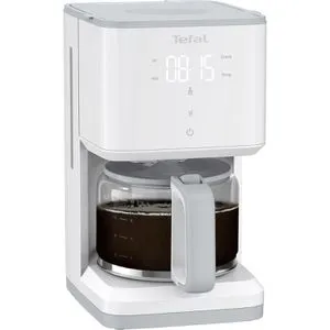 Tefal Sense CM 6931 Filterkaffemaschine - 15 Tassen, Weiß - Kaffeemaschine für 15 Tassen mit intuitivem Display und Aroma-Funktion für vollmundigen Geschmack. Programmierbarer Timer und Tropf-Stopp-Funktion für besten Komfort.