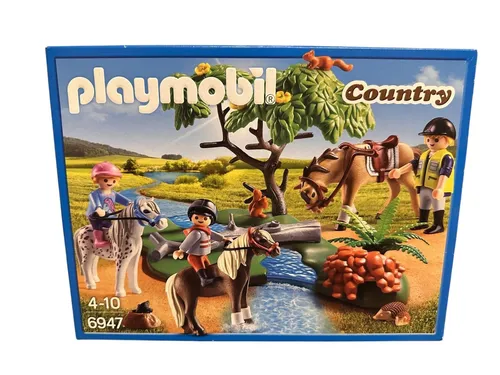 PLAYMOBIL Country 6947 - Fröhlicher Ausritt mit Figuren und Pferden, unendlicher Spielspaß für Kinder ab 4 Jahren