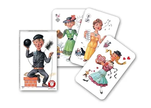 Piatnik 427824 Schwarzer Peter Nostalgiebilder