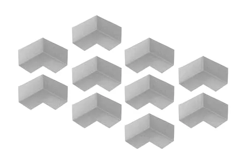 Isolbau Innenecke P3 Grau - 10 Stück - Wasserdichtes Eck-Dichtband für Sanitär, Dusche, Bad, Fliesen, Balkon Eckabdichtung Dichtecke Abdichtung für Innen- & Außenbereich