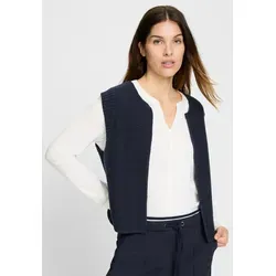 Olsen Cardigan Weste mit offener Front blau 36 von Olsen